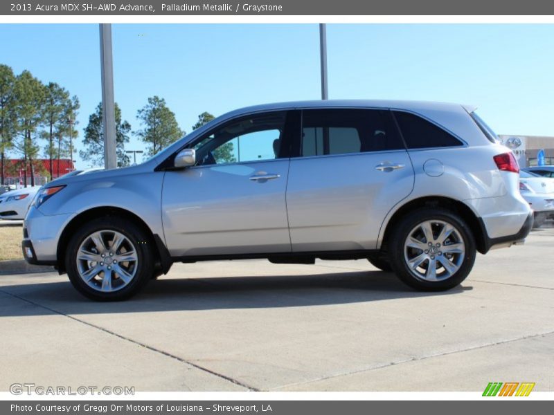 Palladium Metallic / Graystone 2013 Acura MDX SH-AWD Advance