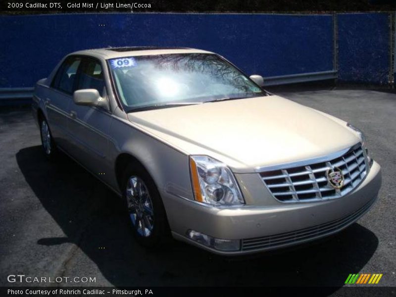 Gold Mist / Light Linen/Cocoa 2009 Cadillac DTS
