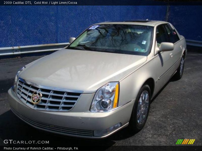 Gold Mist / Light Linen/Cocoa 2009 Cadillac DTS