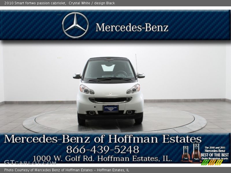 Crystal White / design Black 2010 Smart fortwo passion cabriolet
