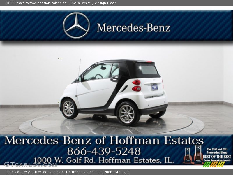 Crystal White / design Black 2010 Smart fortwo passion cabriolet