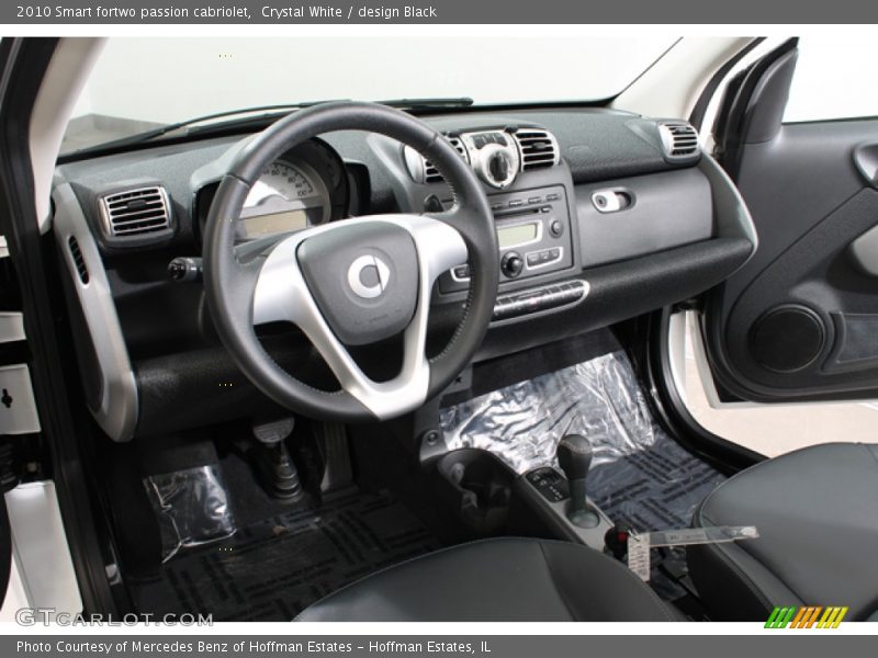  2010 fortwo passion cabriolet design Black Interior