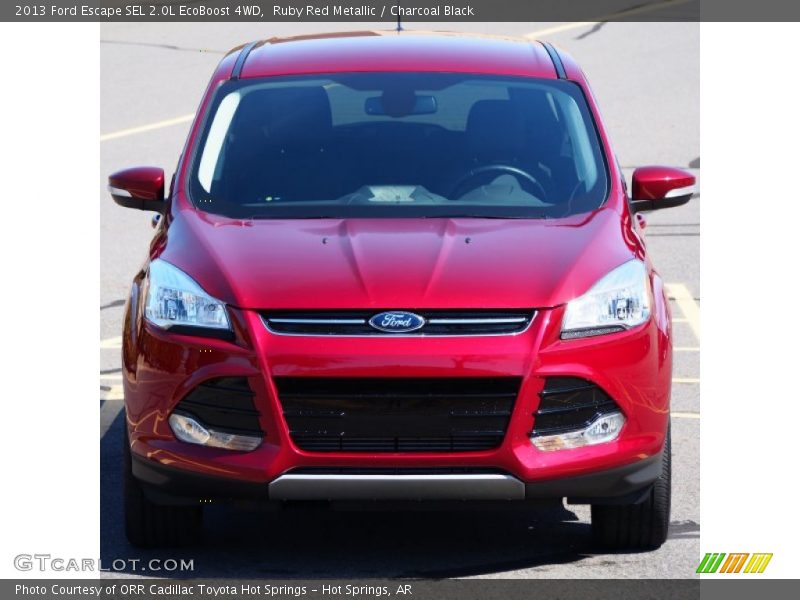 Ruby Red Metallic / Charcoal Black 2013 Ford Escape SEL 2.0L EcoBoost 4WD