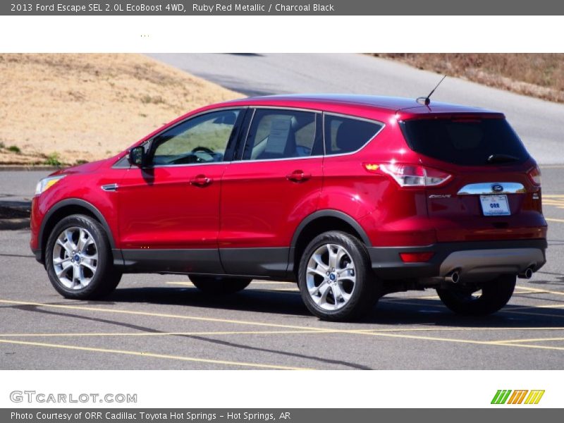 Ruby Red Metallic / Charcoal Black 2013 Ford Escape SEL 2.0L EcoBoost 4WD