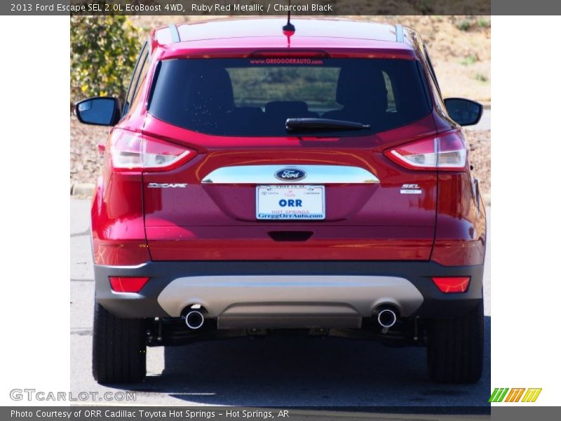 Ruby Red Metallic / Charcoal Black 2013 Ford Escape SEL 2.0L EcoBoost 4WD