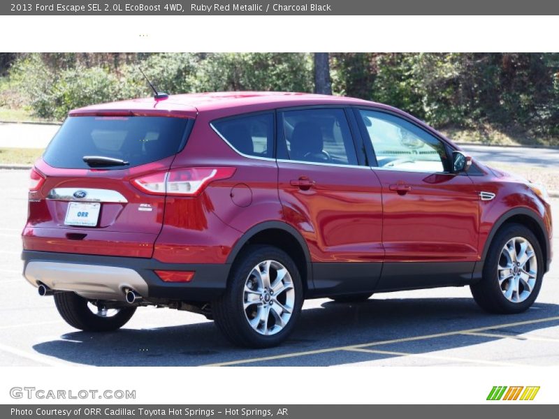 Ruby Red Metallic / Charcoal Black 2013 Ford Escape SEL 2.0L EcoBoost 4WD