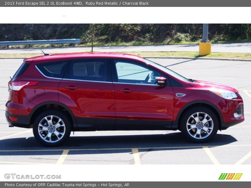 Ruby Red Metallic / Charcoal Black 2013 Ford Escape SEL 2.0L EcoBoost 4WD
