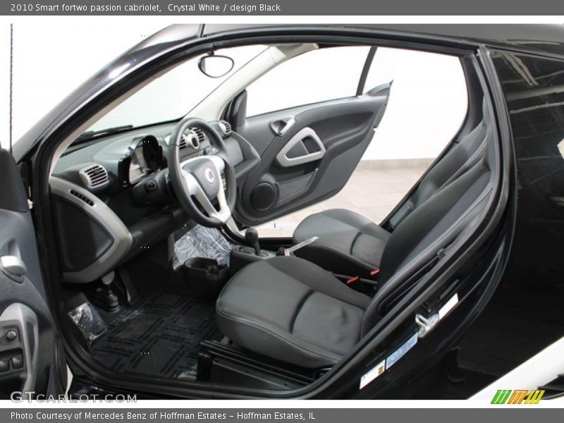  2010 fortwo passion cabriolet design Black Interior