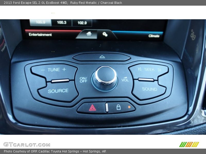 Controls of 2013 Escape SEL 2.0L EcoBoost 4WD