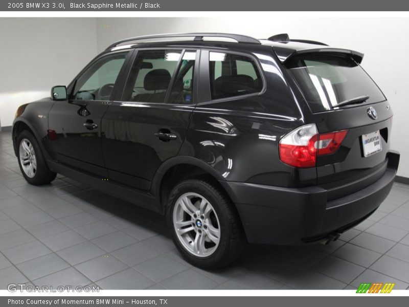  2005 X3 3.0i Black Sapphire Metallic