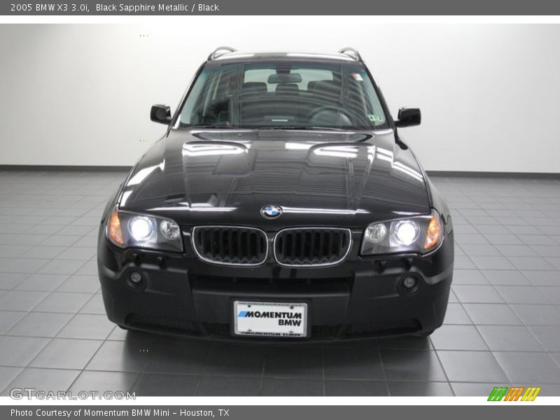 Black Sapphire Metallic / Black 2005 BMW X3 3.0i