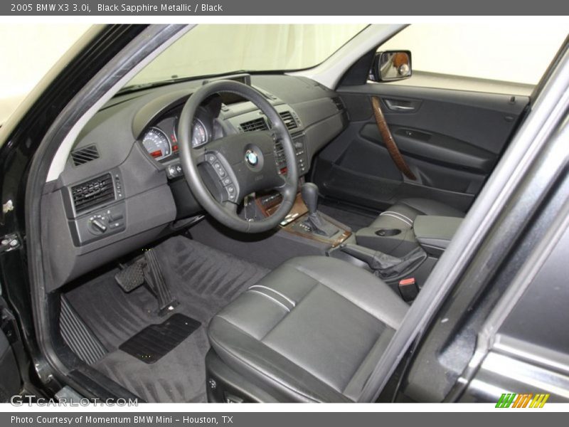 Black Sapphire Metallic / Black 2005 BMW X3 3.0i