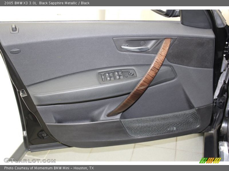 Black Sapphire Metallic / Black 2005 BMW X3 3.0i