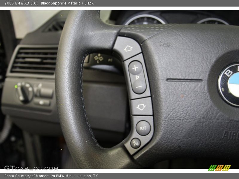 Black Sapphire Metallic / Black 2005 BMW X3 3.0i