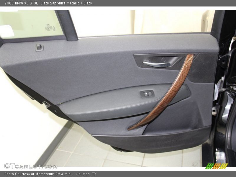 Black Sapphire Metallic / Black 2005 BMW X3 3.0i