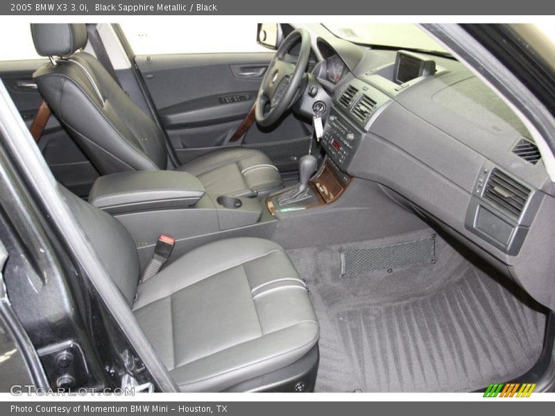 Black Sapphire Metallic / Black 2005 BMW X3 3.0i