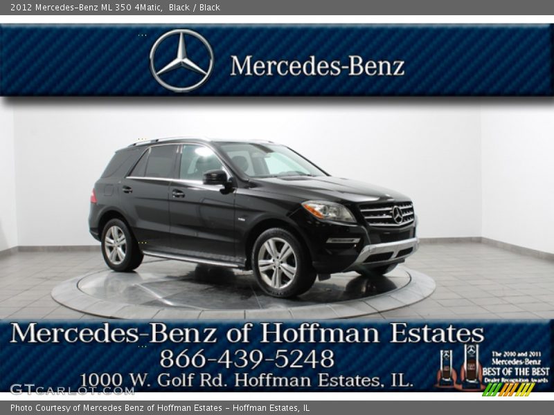 Black / Black 2012 Mercedes-Benz ML 350 4Matic
