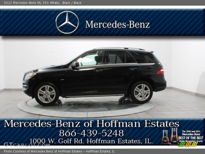 Black / Black 2012 Mercedes-Benz ML 350 4Matic