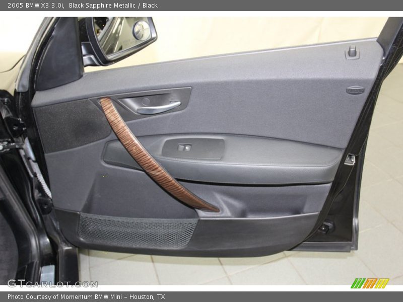 Black Sapphire Metallic / Black 2005 BMW X3 3.0i