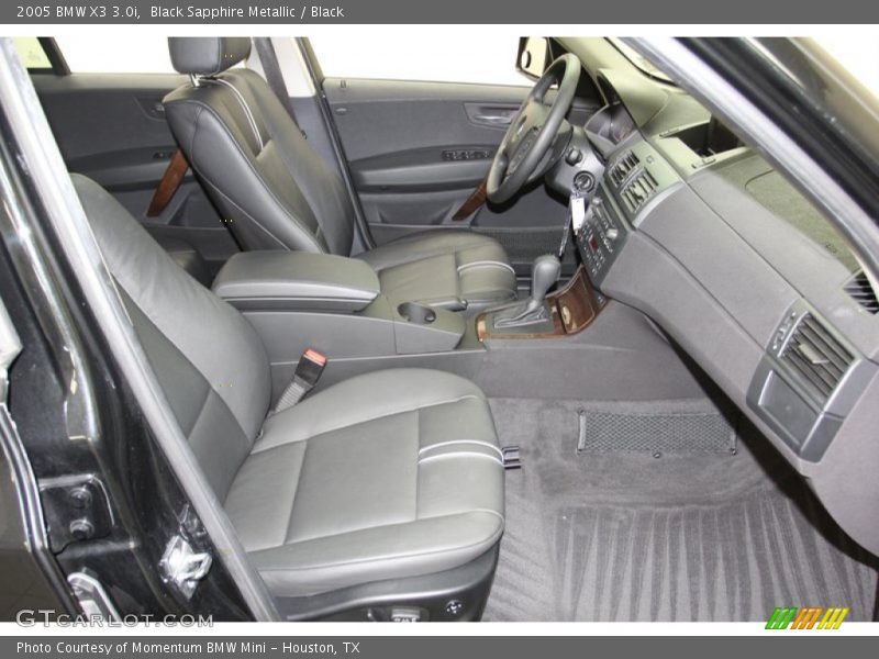 Black Sapphire Metallic / Black 2005 BMW X3 3.0i