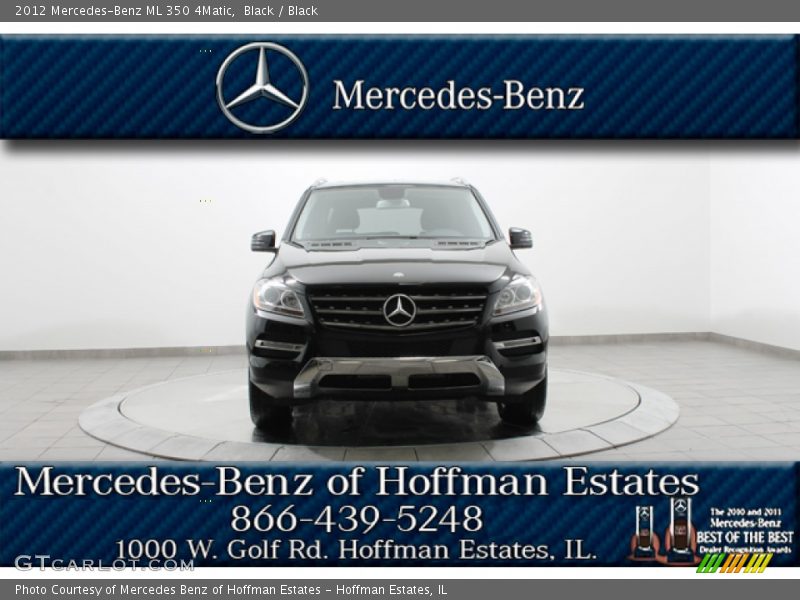 Black / Black 2012 Mercedes-Benz ML 350 4Matic