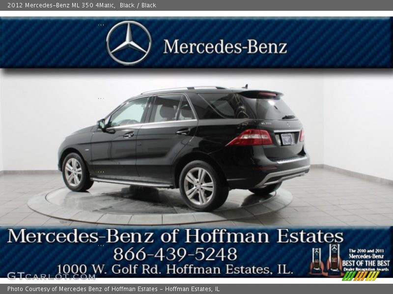 Black / Black 2012 Mercedes-Benz ML 350 4Matic