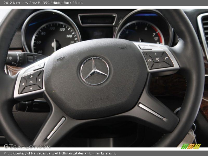 Black / Black 2012 Mercedes-Benz ML 350 4Matic