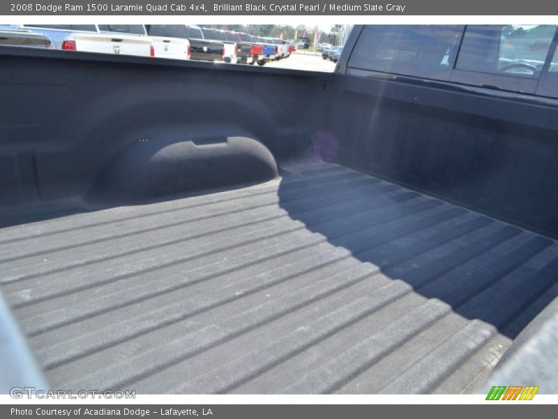 Brilliant Black Crystal Pearl / Medium Slate Gray 2008 Dodge Ram 1500 Laramie Quad Cab 4x4