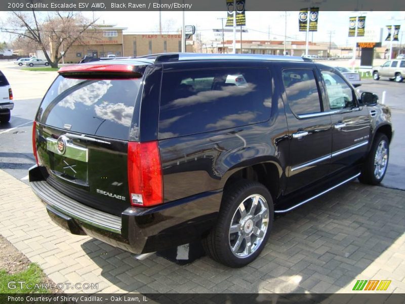 Black Raven / Ebony/Ebony 2009 Cadillac Escalade ESV AWD