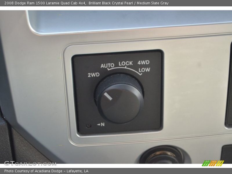 Brilliant Black Crystal Pearl / Medium Slate Gray 2008 Dodge Ram 1500 Laramie Quad Cab 4x4