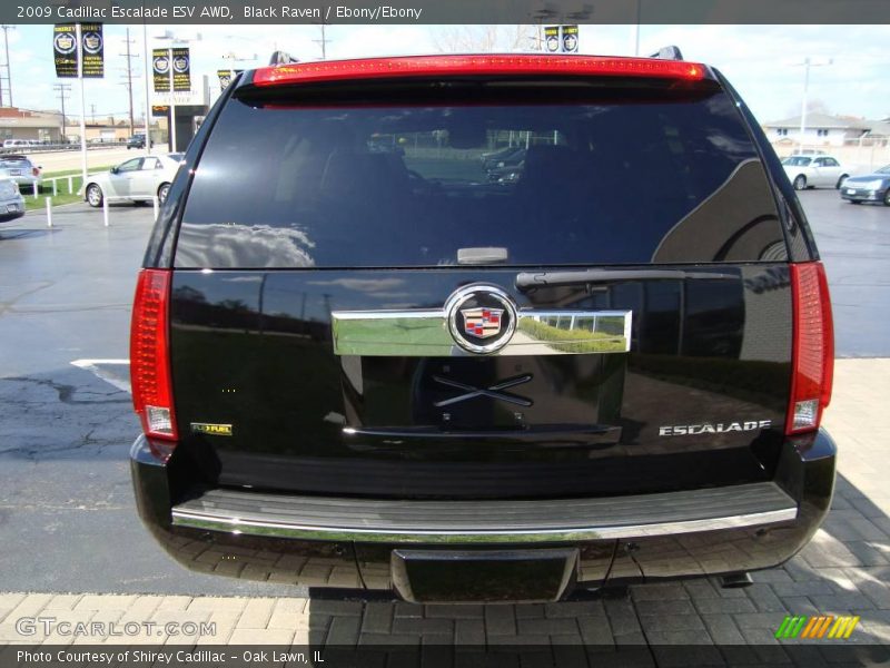 Black Raven / Ebony/Ebony 2009 Cadillac Escalade ESV AWD
