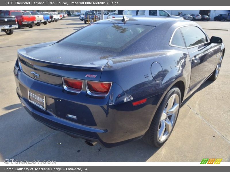 Imperial Blue Metallic / Beige 2010 Chevrolet Camaro LT/RS Coupe