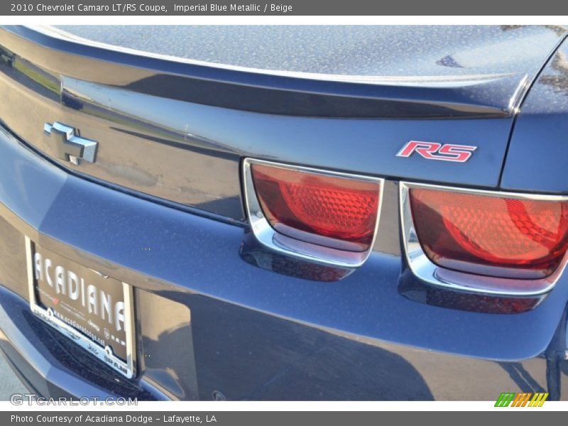 Imperial Blue Metallic / Beige 2010 Chevrolet Camaro LT/RS Coupe