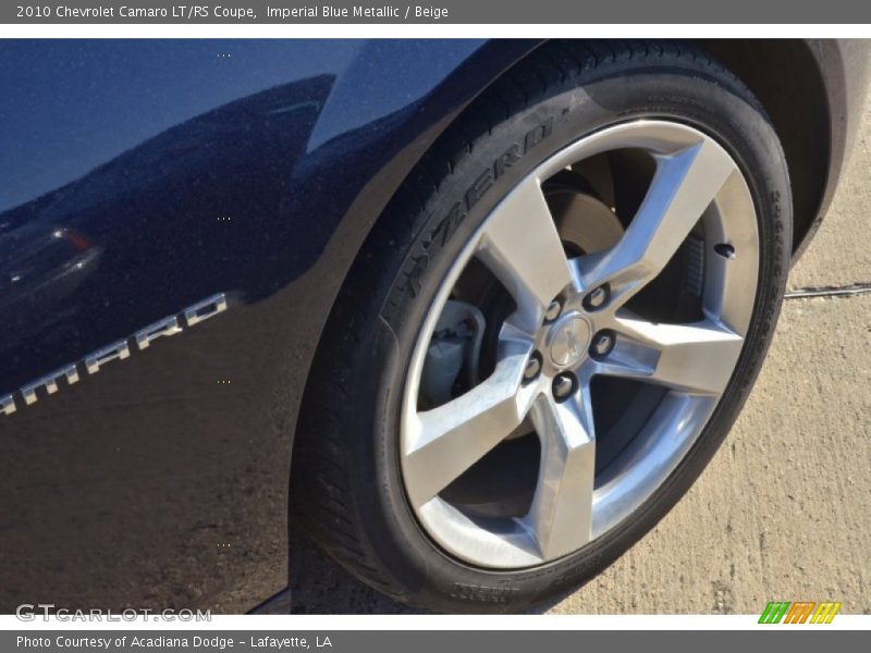 Imperial Blue Metallic / Beige 2010 Chevrolet Camaro LT/RS Coupe