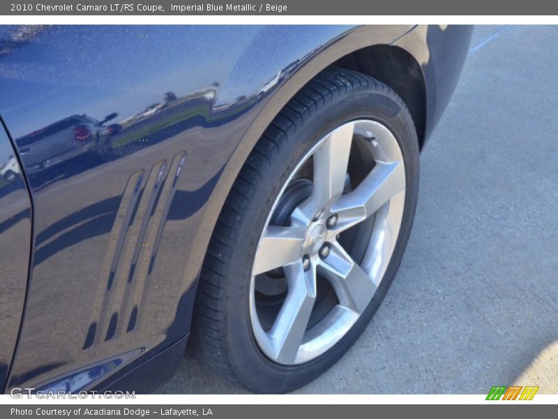 Imperial Blue Metallic / Beige 2010 Chevrolet Camaro LT/RS Coupe