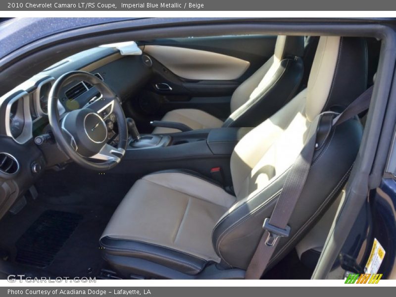 Imperial Blue Metallic / Beige 2010 Chevrolet Camaro LT/RS Coupe