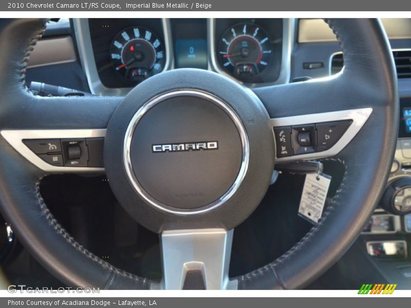 Imperial Blue Metallic / Beige 2010 Chevrolet Camaro LT/RS Coupe