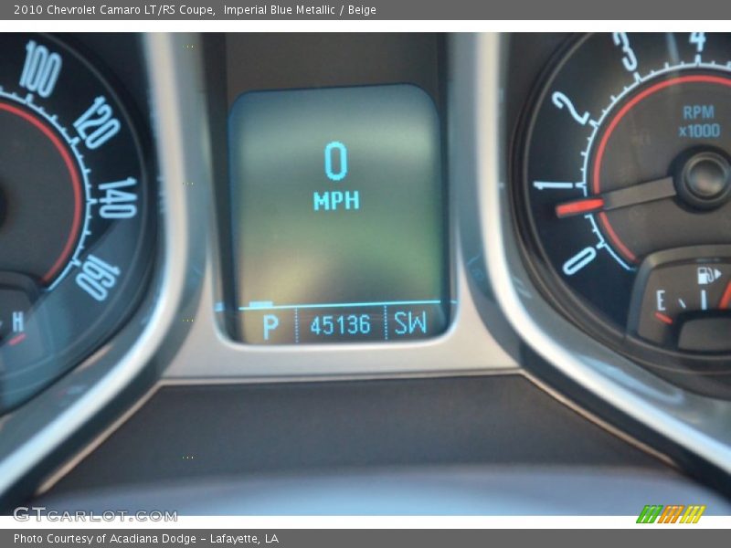 Imperial Blue Metallic / Beige 2010 Chevrolet Camaro LT/RS Coupe