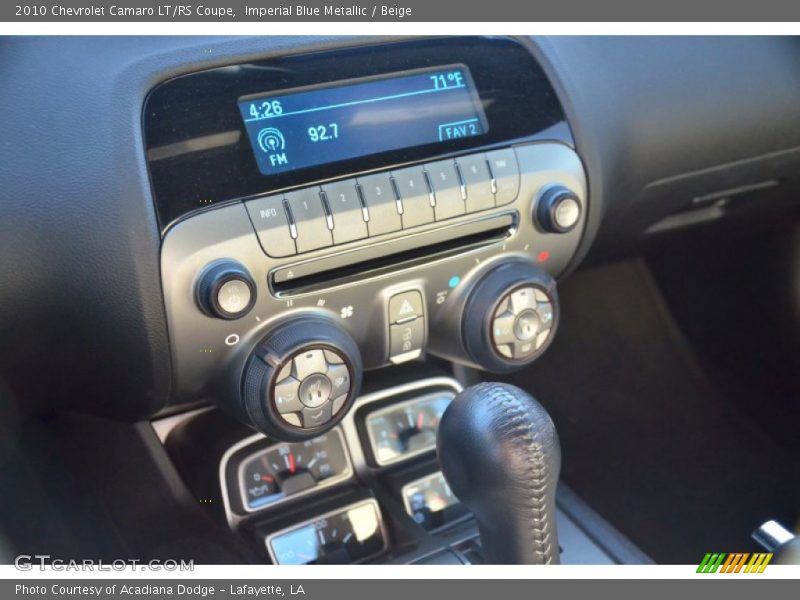 Imperial Blue Metallic / Beige 2010 Chevrolet Camaro LT/RS Coupe