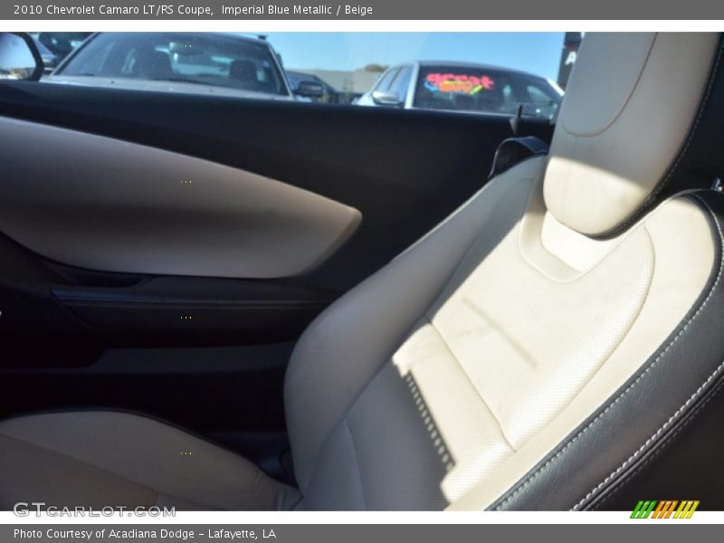 Imperial Blue Metallic / Beige 2010 Chevrolet Camaro LT/RS Coupe