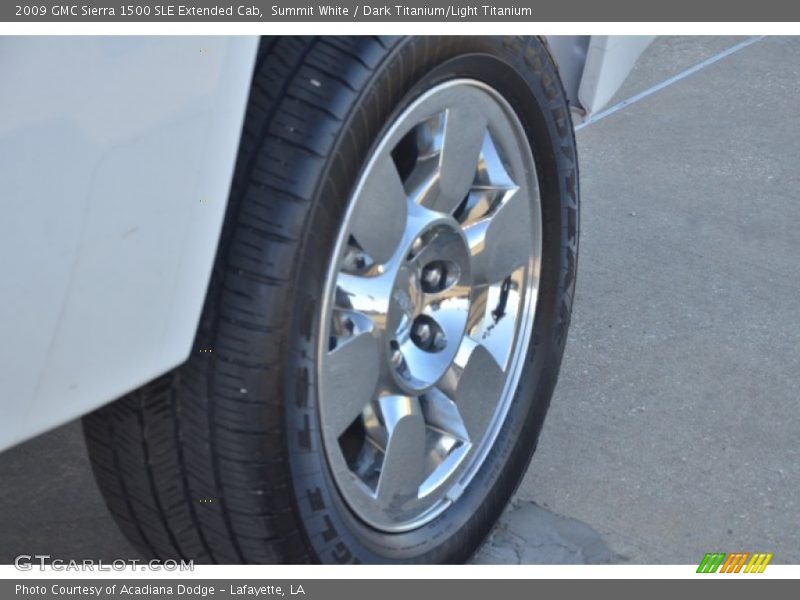 Summit White / Dark Titanium/Light Titanium 2009 GMC Sierra 1500 SLE Extended Cab