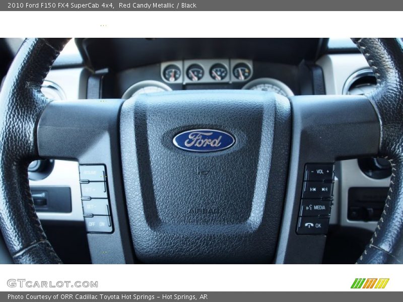 Red Candy Metallic / Black 2010 Ford F150 FX4 SuperCab 4x4