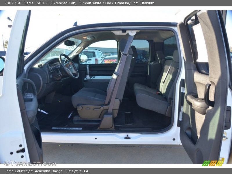 Summit White / Dark Titanium/Light Titanium 2009 GMC Sierra 1500 SLE Extended Cab