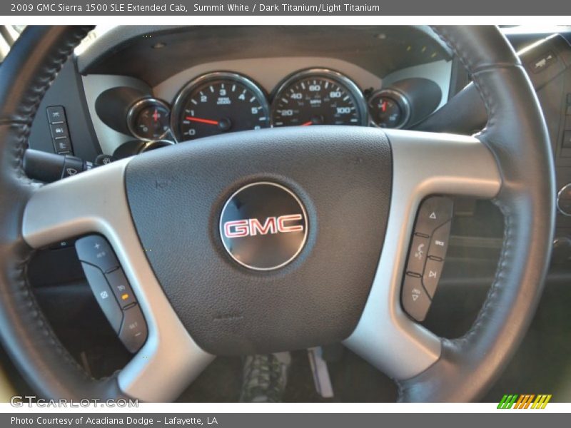 Summit White / Dark Titanium/Light Titanium 2009 GMC Sierra 1500 SLE Extended Cab