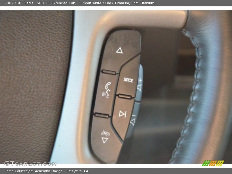 Summit White / Dark Titanium/Light Titanium 2009 GMC Sierra 1500 SLE Extended Cab