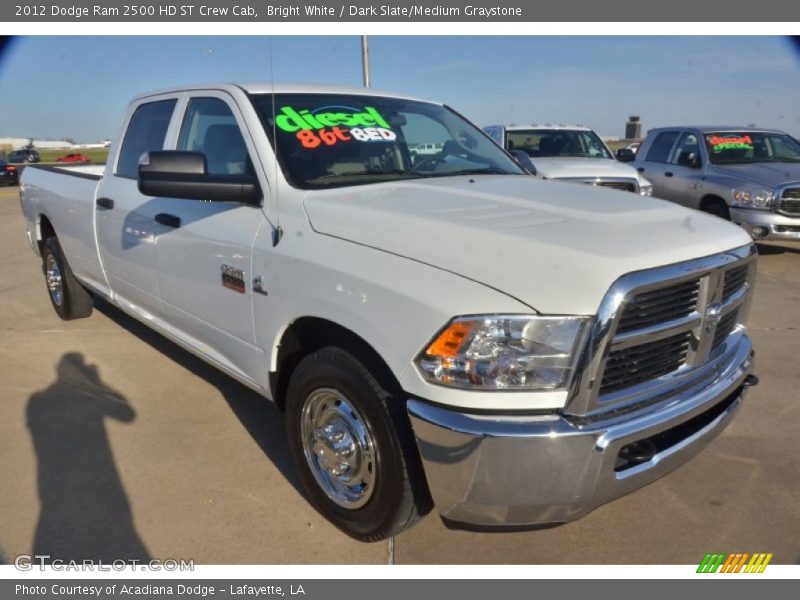 Bright White / Dark Slate/Medium Graystone 2012 Dodge Ram 2500 HD ST Crew Cab