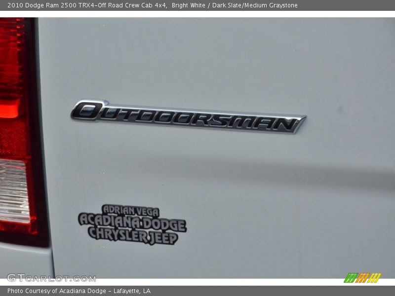 Bright White / Dark Slate/Medium Graystone 2010 Dodge Ram 2500 TRX4-Off Road Crew Cab 4x4