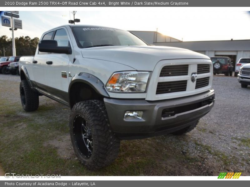 Bright White / Dark Slate/Medium Graystone 2010 Dodge Ram 2500 TRX4-Off Road Crew Cab 4x4
