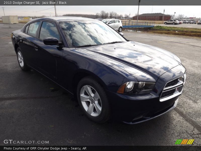 Jazz Blue / Black 2013 Dodge Charger SE