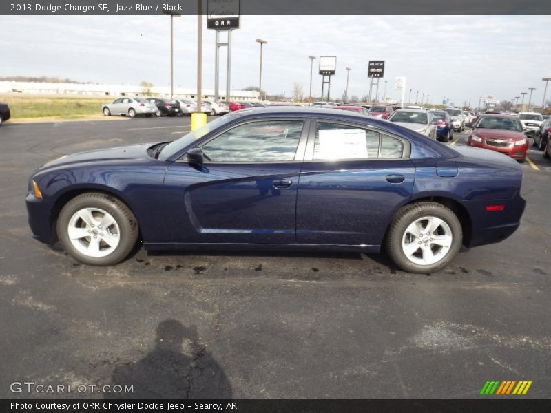 Jazz Blue / Black 2013 Dodge Charger SE